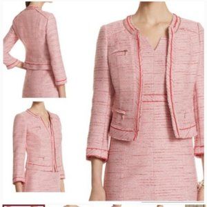 White House Black Market Pink Tweed Blazer and Dress